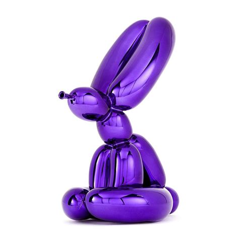Balloon Animal Rabbit Violet Kunsthuizen