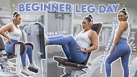 Beginner Leg Day Using Basic Gym Equipment Youtube
