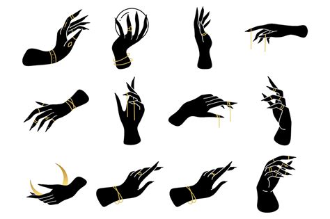 Witch Hands Svg Hands Svg Holding Hands Svg Witchy Svg Etsy