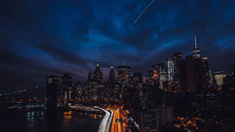 Custom made unique wallpaper designed to suit you with quick free worldwide shipping! 2048x1152 Newyork Night Buildings 4k 2048x1152 Resolution ...