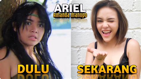 amanda manopo dulu vs sekarang pemeran ariel di mermaid in love 2 dunia youtube