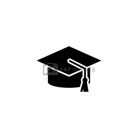 Royalty Free Vector Graduation Cap Student Education Hat Flat