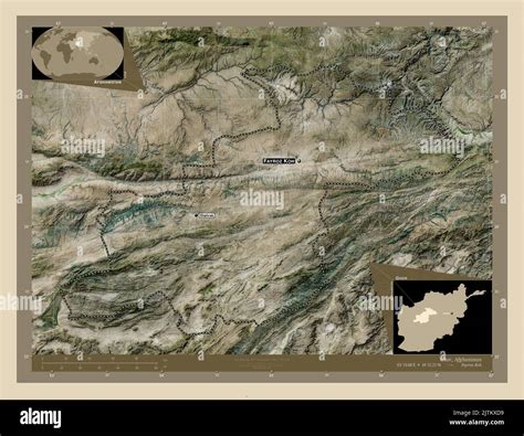 Ghor Province Of Afghanistan High Resolution Satellite Map Locations