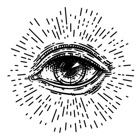 Eye Of Providence Sacred Masonic Symbol Stock Vector Illustration Of