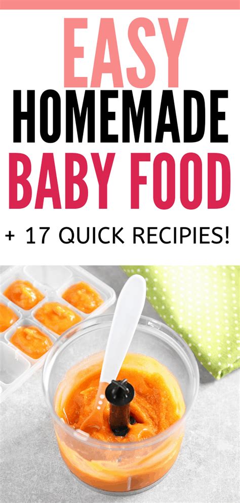 How To Make Your Own Baby Food Baby Food Recipes Easy Homemade Baby