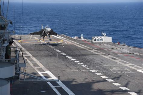 History Indias Lca Makes 1st Landing On Aircraft Carrier Deck Livefist