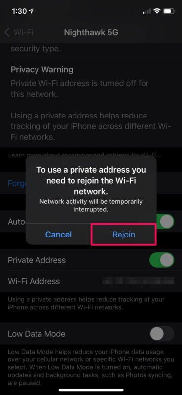 How To Use Private Mac Address On Iphone And Ipad