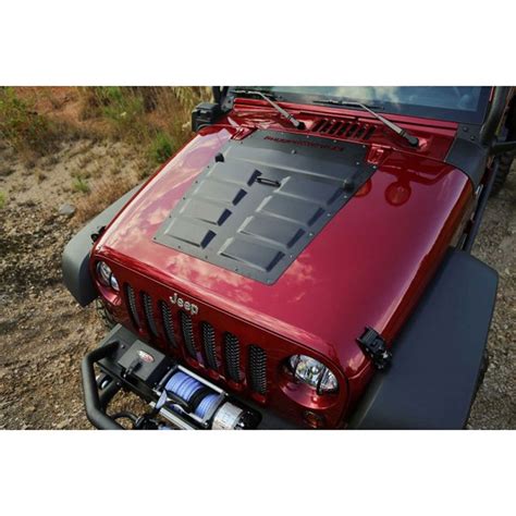 Rugged Ridge 1775910 Hood Vent Insert Black 07 15 Wrangler