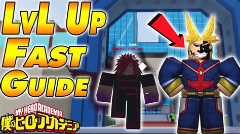 How To Level Up Fast In Mha Roblox Youtube