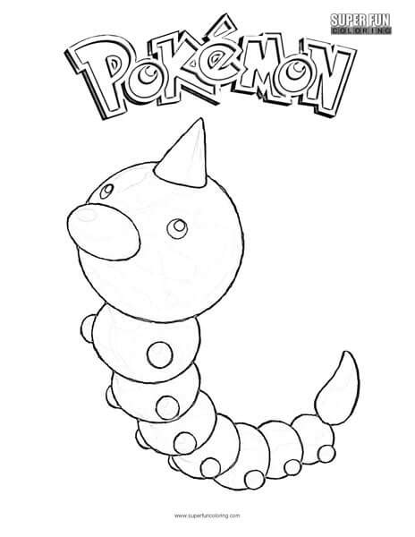 Weedle Pokemon Coloring Page