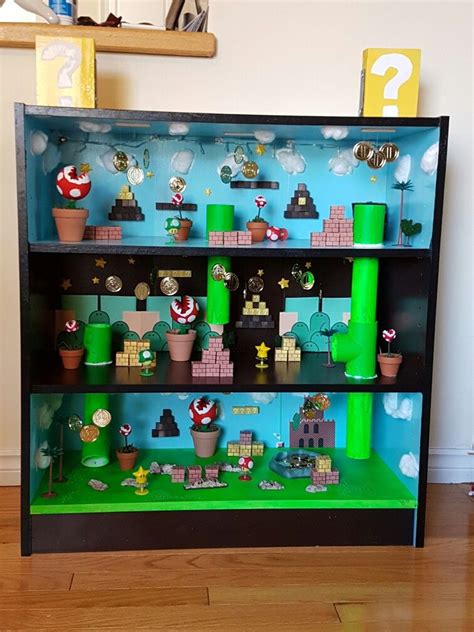 Super Mario Play Shelf Mario Crafts Mario Room Super Mario Room