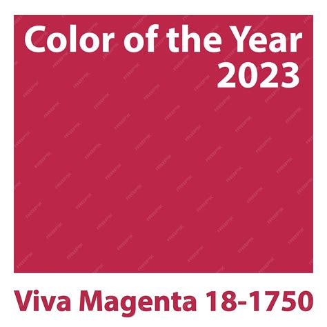 Premium Vector Viva Magenta 18 1750 Color Of The Year 2023 Rgb In Vector