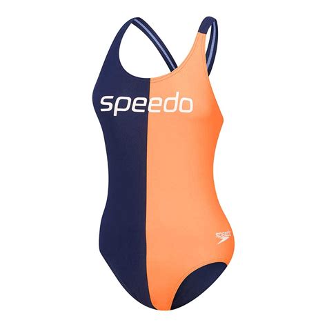 Speedo Womens Two Tone Leaderback Swimsuit Rebel Sport