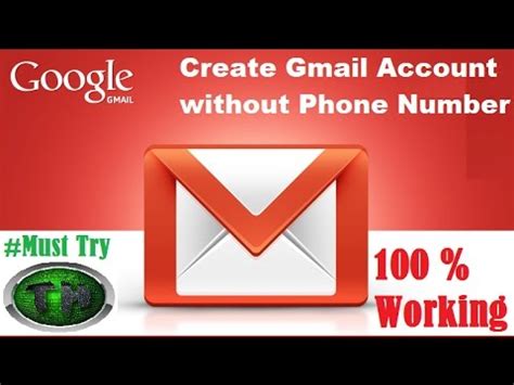 Create Gmail Account Without Mobile Number Verification - YouTube