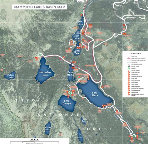 Mammoth Lakes Basin Map