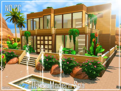 Oasis Modern Spa At Msq Sims Sims 4 Updates