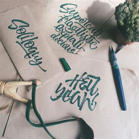 Type Gang On Instagram Brush Pen Works By Giansolamo Typegang If