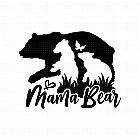 Mama Bear Svg Png Eps Pdf Files Bear Mama Svg Mama Baby Bear Etsy
