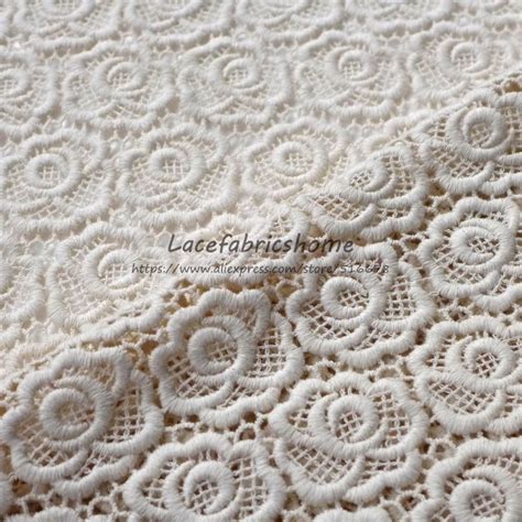 120cm By Yard Free Shipping Embroidery Water Soluble Rose Flowers Lace
