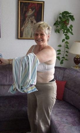 Sex Granny Petra From Germany In Trousers And Top Strips Naked Image