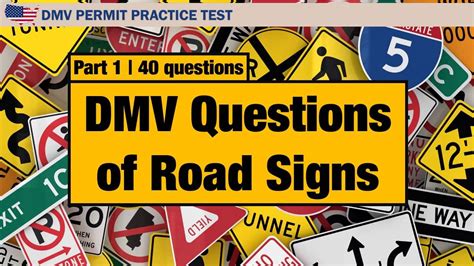 Driving License Test Dmv Questions Of Road Signs Part 1