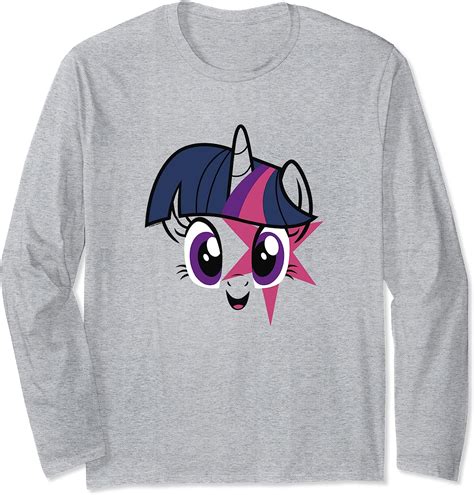 My Little Pony Twilight Sparkle Smiling Face Long Sleeve T Shirt