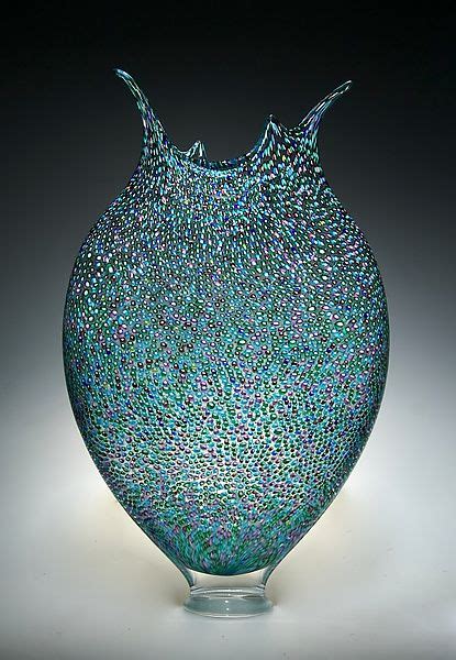 Pointillist Foglio By David Patchen Art Glass Vessel Available At