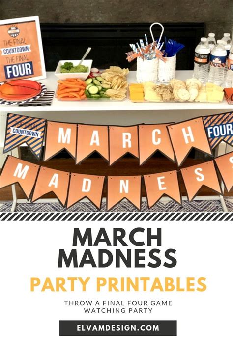 March Madness Party Decoration Set Basketball March Madness Party Set