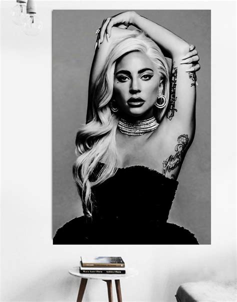 Lady Gaga Poster Lady Gaga Canvas Print Art Poster Hip Hop Etsy