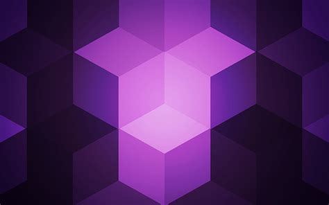 Hd Wallpaper Purple Violet Cubes Geometric 2017 4k Hd Wallpaper Flare