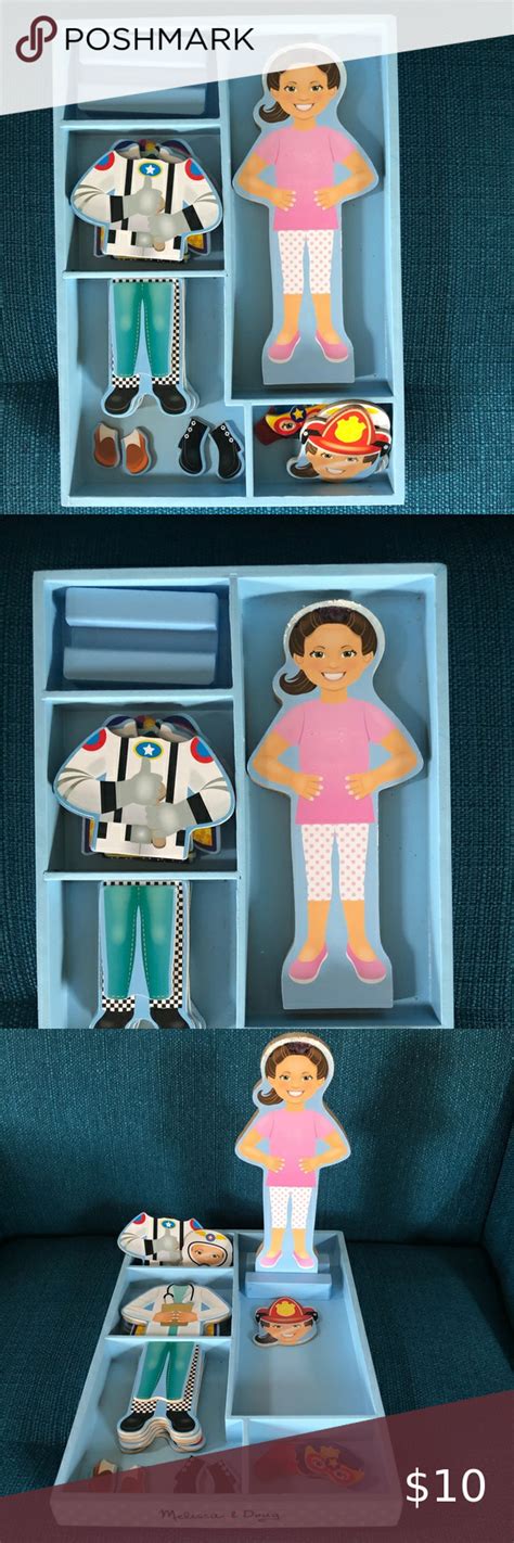 Check spelling or type a new query. Melissa & Doug Magnetic Dress-Up Doll w Wood Tray in 2020 ...