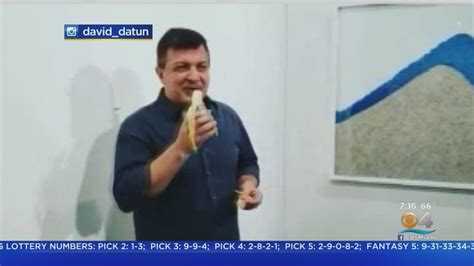 Man Eats Duct Taped Banana That Sold For Six Figures At Art Basel Youtube
