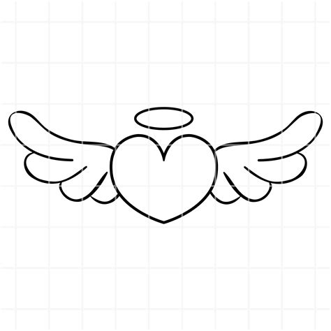 Angel Wings Svg Angel Wings Png Angel Wings Clipart Heart Svg Heart