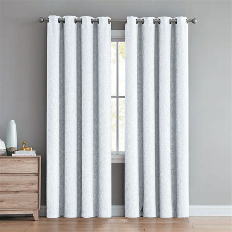 Ruthys Textile White Blackout Curtains 55 X 90 Inch Long For Bedroom