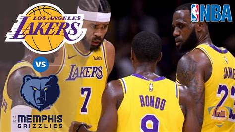 Los Angeles Lakers Vs Memphis Grizzlies 4th Quarter Game Highlights