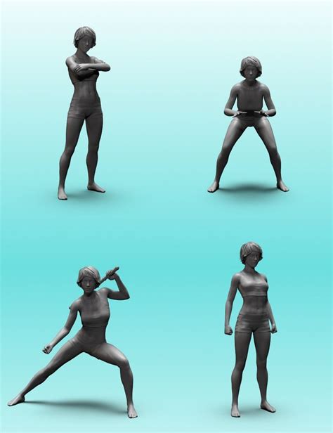 Stand Strong Poses For Genesis Female Daz D Models D Cg
