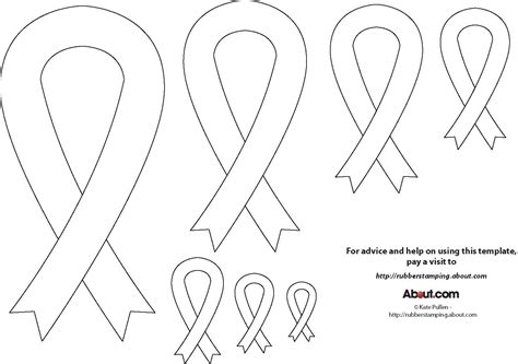 Printable Awareness Ribbon Template