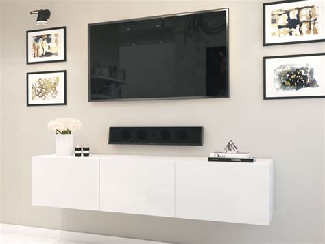 18m Majeston White Gloss Floating Tv Cabinet