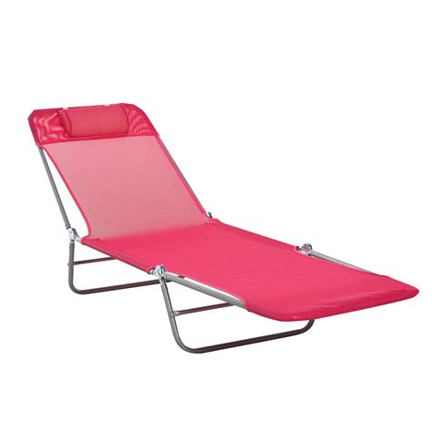 Buy Outsunny Folding Chaise Lounge Chair Pool Sun Tanning Chair