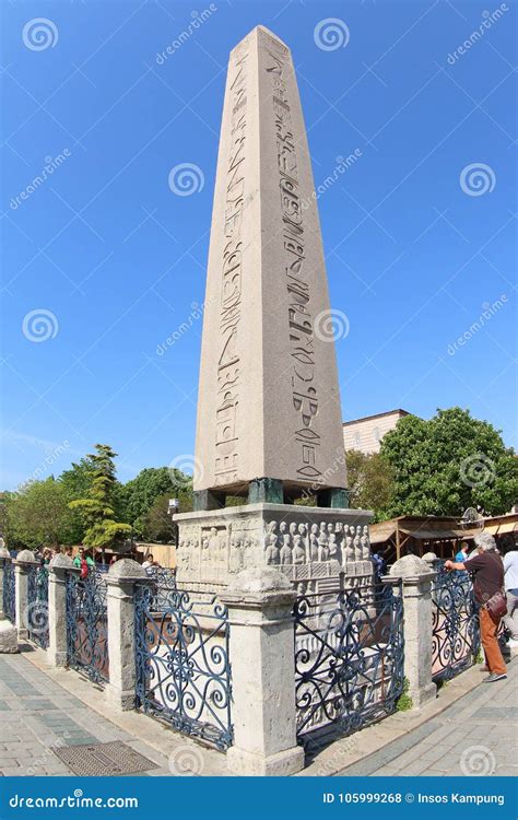 The Obelisk Of Theodosius Istanbul Editorial Stock Photo Image Of