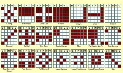 The 25 Best Bingo Patterns Ideas On Pinterest Bingo Party Bingo