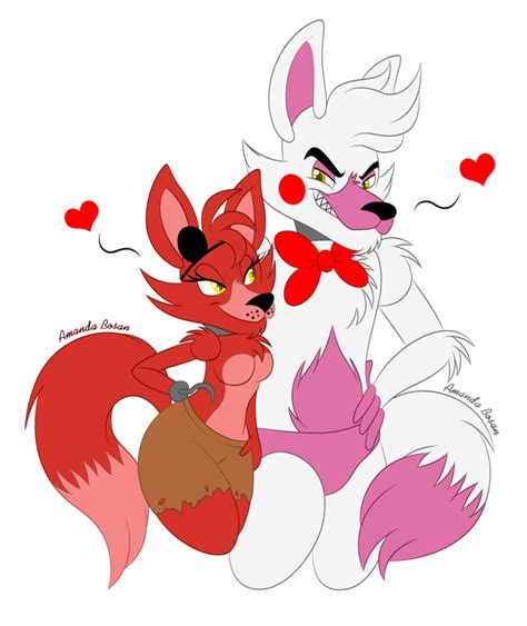 Female Foxy And Male Mangle By Amanddica On Deviantart