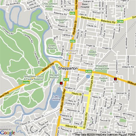 At the 2016 census the estimated urban population of shepparton significant urban area, which includes mooroopna, was 49,672. Shepparton Map