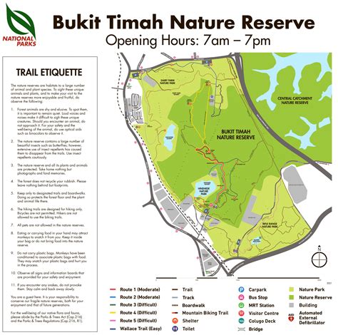 Bukit Timah Nature Reserve Map Singapore