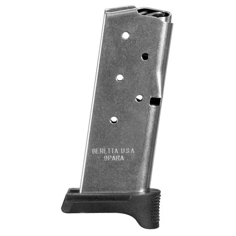 Beretta Apx Carry Magazine 9mm Luger 6 Rounds Steel Body Polymer Base