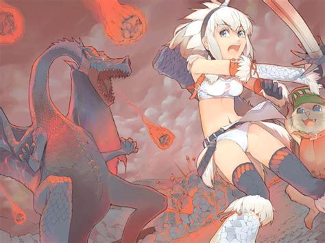 Monster Hunter Felyne Fatalis And Crimson Fatalis Monster Hunter Drawn By Akinbohyouka