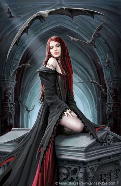 Female Vampire Art Vampire Vampire Love Gothic Vampire Dark Fantasy Fantasy World Anime