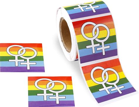 250 Rainbow Female Sex Symbol Stickers For Lgbtq Awareness Lesbian Sex Symbol