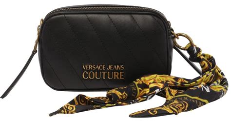 versace jeans couture thelma crossbody bag in black lyst