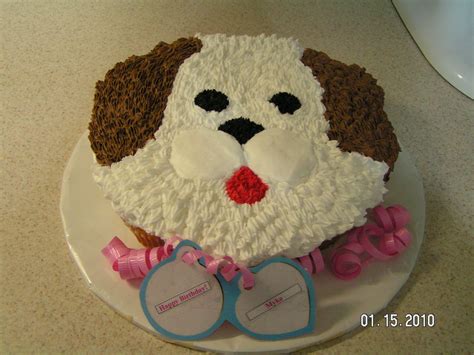 Puppy Dog Cake I Just Finished This Cake For A 9 Year Dog Cakes